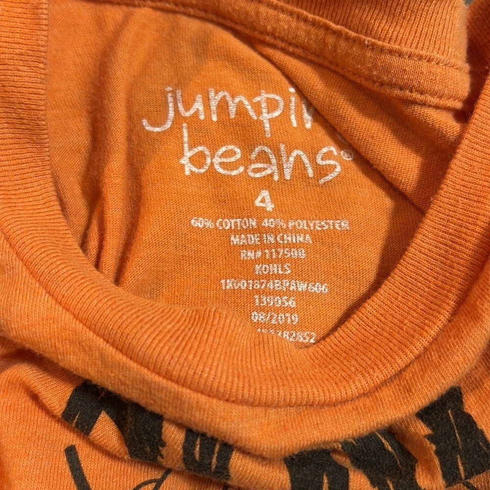 Size 4 Jumping Beans Halloween long sleeve shirt- Howl for Halloween with dog - Picture 2 of 3